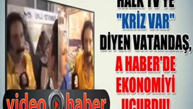 Halk TV'ye başka A Haber'e başka konuştu!