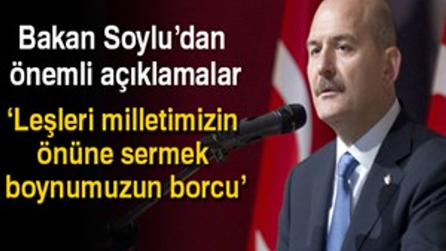 İçişleri Bakanı Süleyman Soylu'dan flaş açıklamalar
