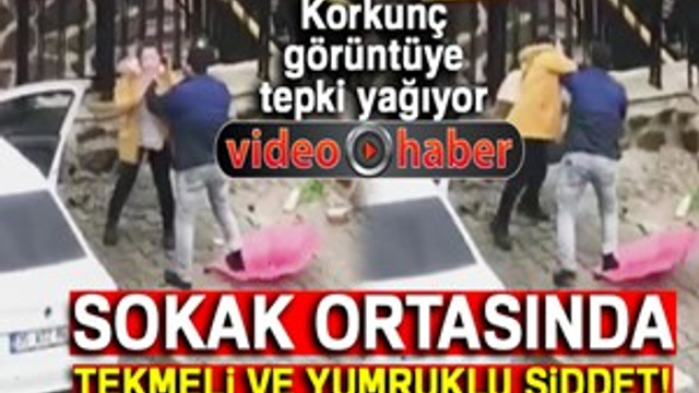 İzmir'de bir kadının şiddet gördüğü korkunç anlar kamerada