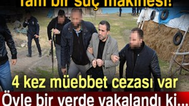 Suç makinesi kazdığı kuyuda yakalandı!