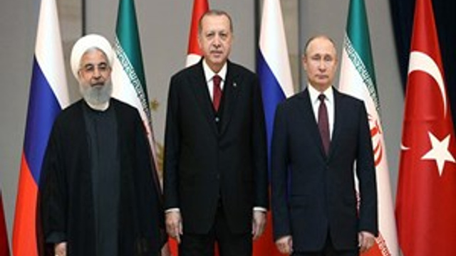 Üçlü zirve sonrası Erdoğan, Putin ve Ruhani'den ortak açıklama