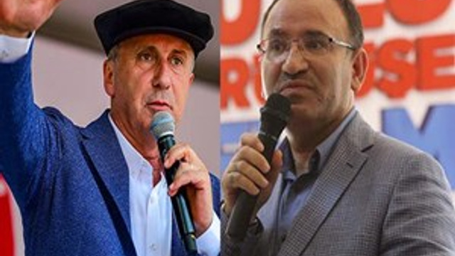 Hükümet Sözcüsü Bozdağ'dan Muharrem İnce'ye tepki