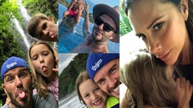 Beckham Ailesi, Bali tatilinde!