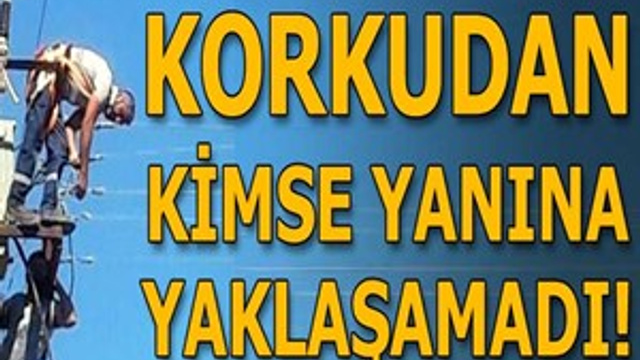 Antalya'da akıma kapılan işçi böyle kurtarıldı