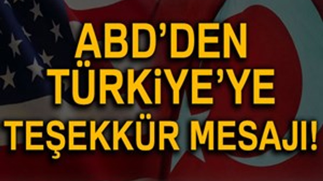 ABD'nin Ankara Büyükelçiliği'nden teşekkür