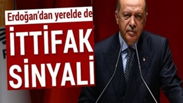 Cumhurbaşkanı Erdoğan: "Yerelde de ittifak olabilir"