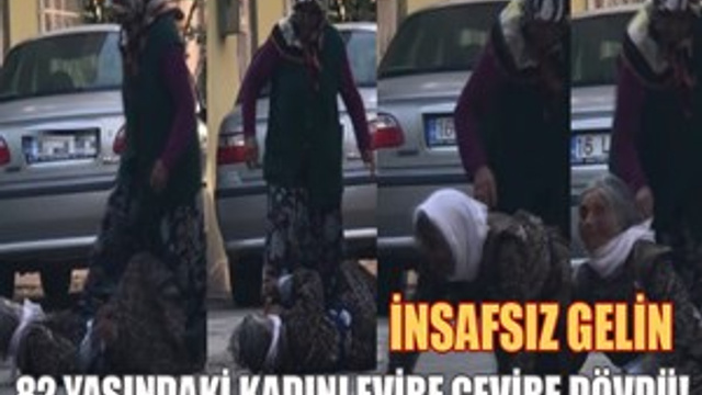 Gelinden Alzheimer hastası kaynanaya acımasız dayak!