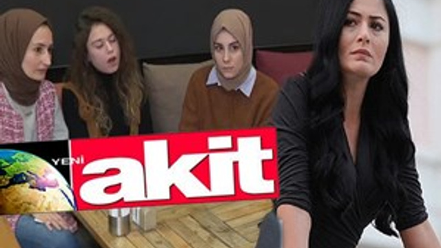 Akit, Çakır'ın tartıştığı başörtülü kızlara çattı!