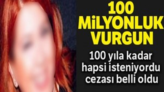 100 milyonluk vurguna 33 yıl hapis, 677 bin lira para cezası!