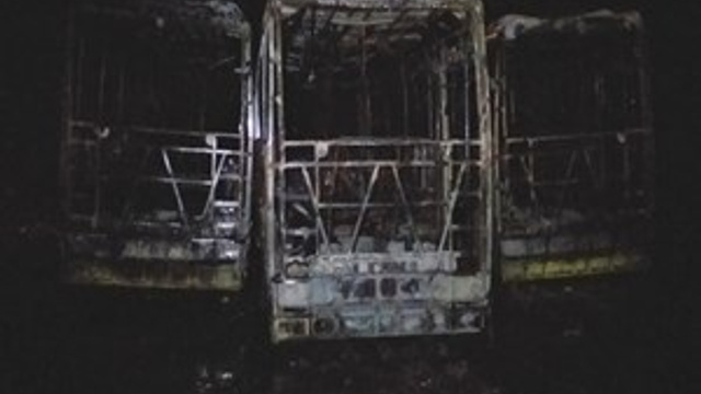 Tekirdağ’da 3 otobüs kül oldu