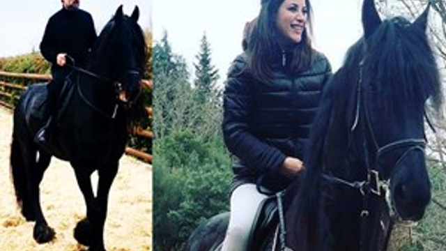 Oktay Kaynarca ve Zara aynı gün at bindi