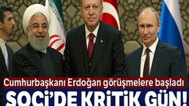 Cumhurbaşkanı Erdoğan - Ruhani görüşmesi başladı
