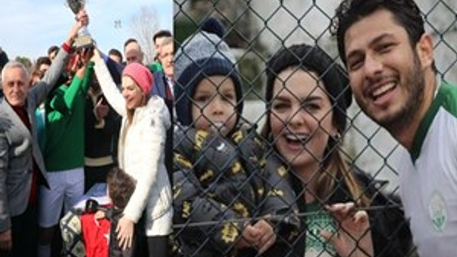 Pelin Karahan şampiyonluk maçını izledi
