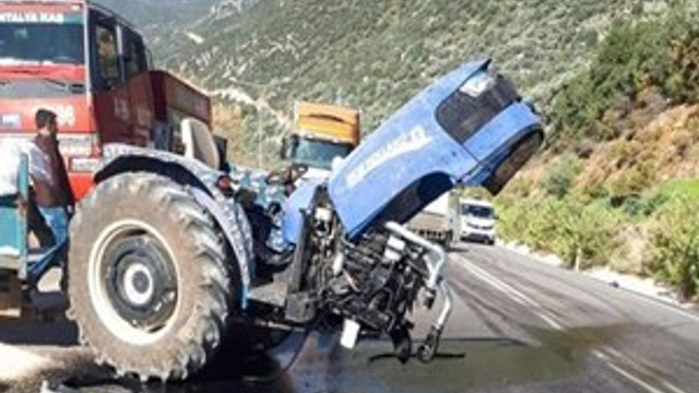 Kaş’ta feci trafik kazası: 1 yaralı