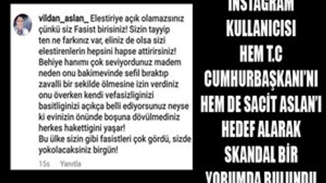Sacit Aslan densiz yorumu ifşa etti!