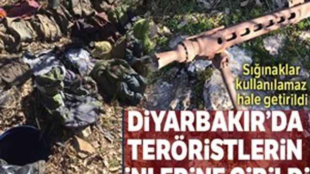 Diyarbakır'da teröristlerin inlerine girildi!