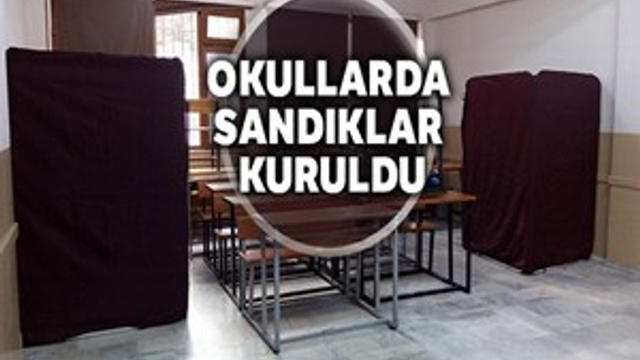 Okullarda seçim hazırlıkları sürüyor