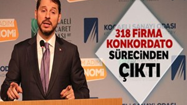 Berat Albayrak: "318 firma konkordatodan çıktı"