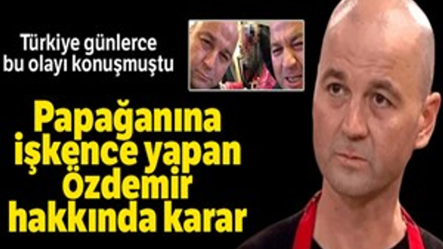 Murat Özdemir hakkında karar!