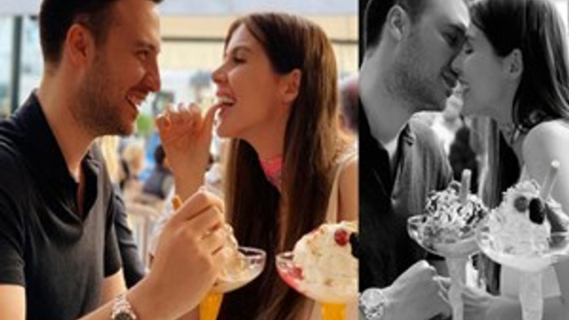 Hatice Şendil ve eşi Paris'te aşk tazeledi
