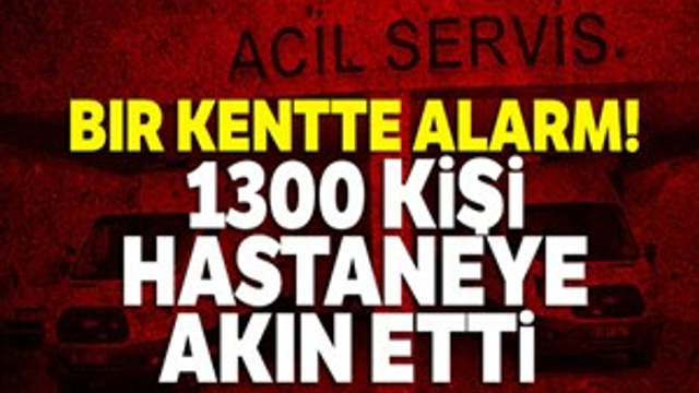 Niğde'de bin 300 kişi hastanelere akın etti!