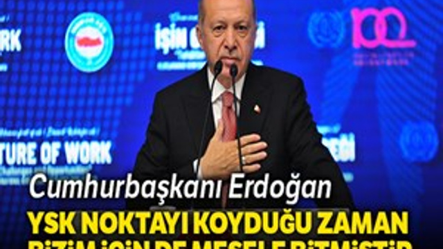 Cumhurbaşkanı Erdoğan:"Sonuna kadar bu mücadeleyi vereceğiz"