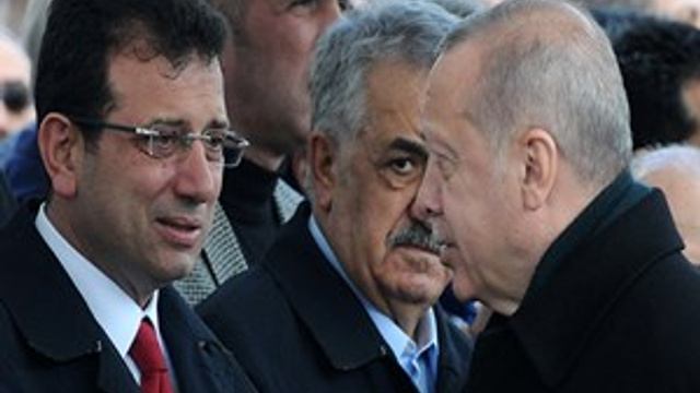 Cumhurbaşkanı Erdoğan ve Ekrem İmamoğlu cenaze töreninde