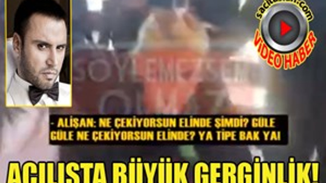 Alişan açılışta gerginlik yaşadı