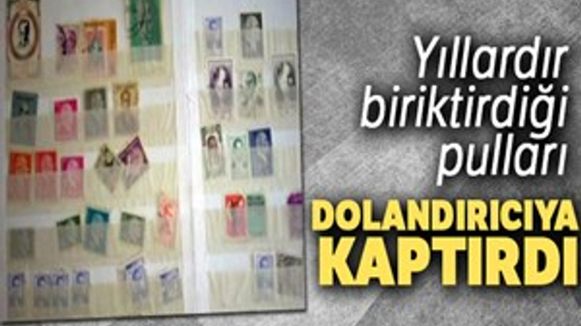 Yıllardır biriktirdiği pulları dolandırıcıya kaptırdı