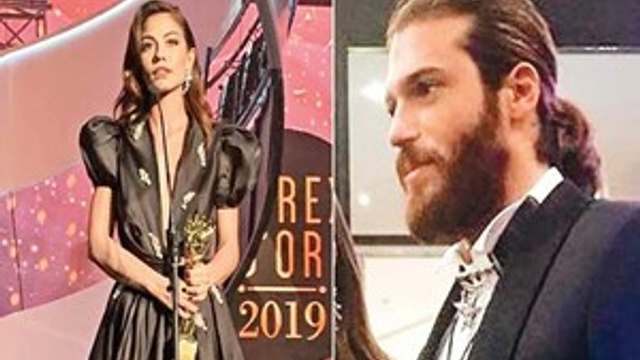 Demet Özdemir ve Can Yaman'a Beyrut'tan ödül