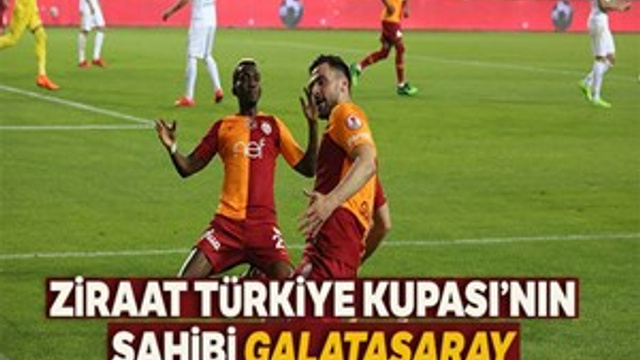 Ziraat Türkiye Kupası'nın sahibi Galatasaray