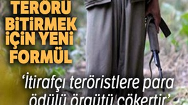 Terörü bitirmek için uzmanlardan yeni formül