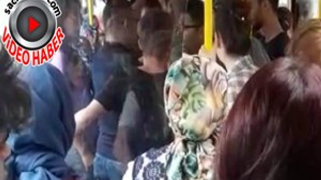 Halk otobüsünde taciz iddiası!