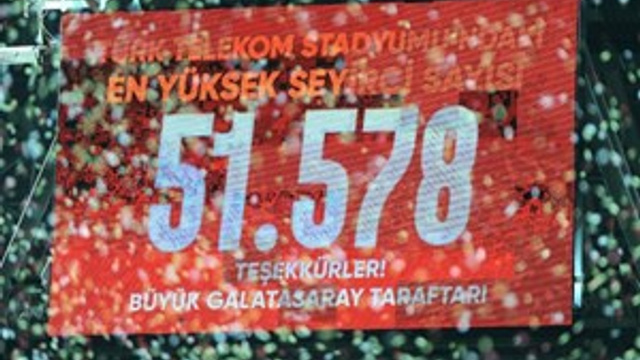 Türk Telekom Stadyumu’nun seyirci rekoru kırıldı