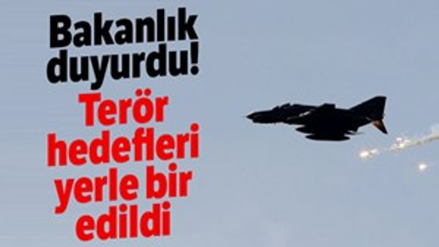Terör hedefleri yerle bir edildi