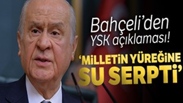 Devlet Bahçeli'den YSK açıklaması!