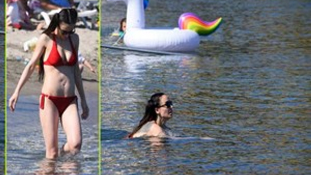 Yağmur Aşık Bodrum'da stres attı