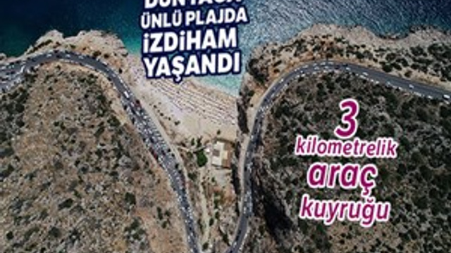 Antalya'da tatilci izdihamı!