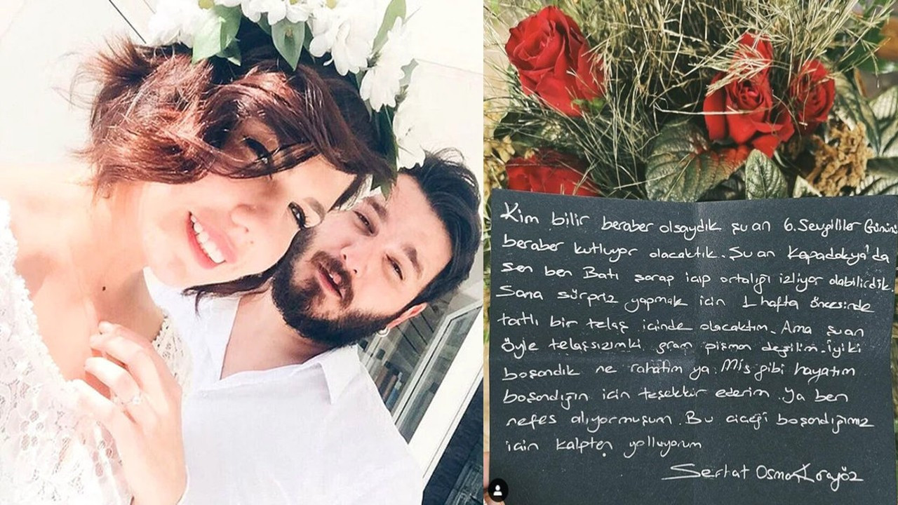 Serhat Osman Karagöz'den Pucca'ya 'İyi ki boşandık' çiçeği