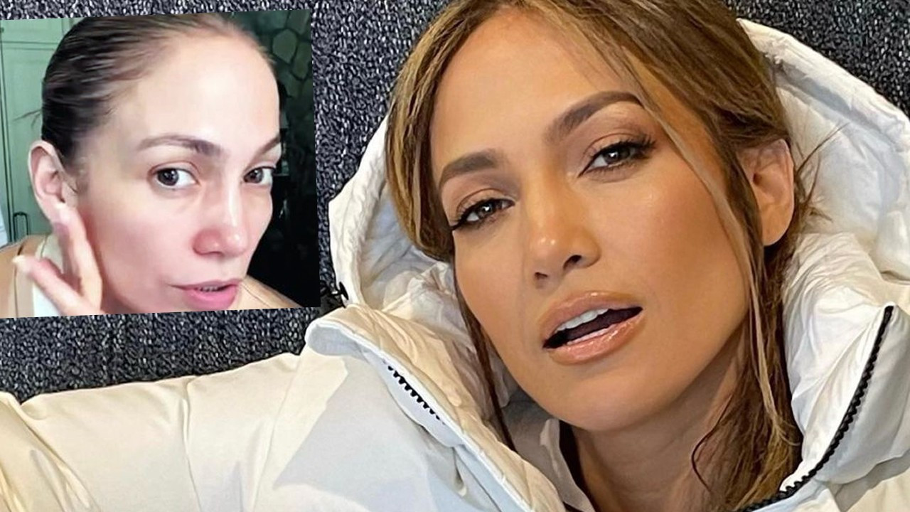 Sosyal medya makyajsız Jennifer Lopez'i konuştu