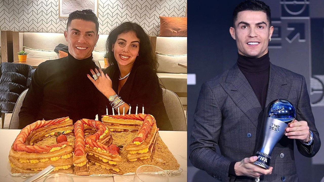 Ronaldo 37. yaşına sevgilisiyle girdi