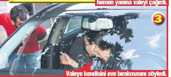 Ece Sükan direksiyon başında yakalanınca öfkelendi