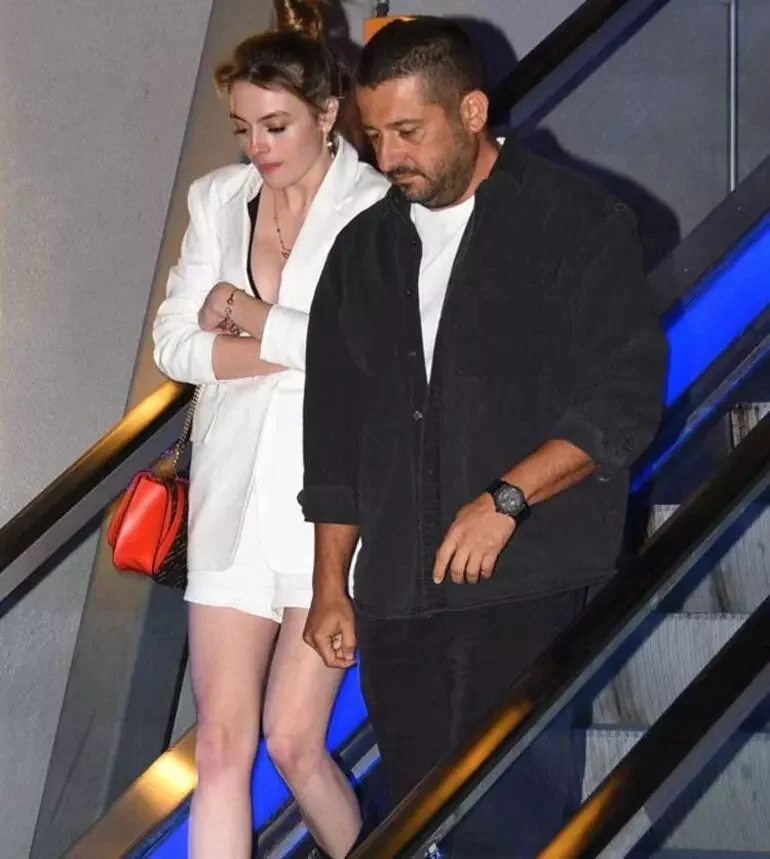 Melis Sezen sevgilisini öpücüklere boğdu