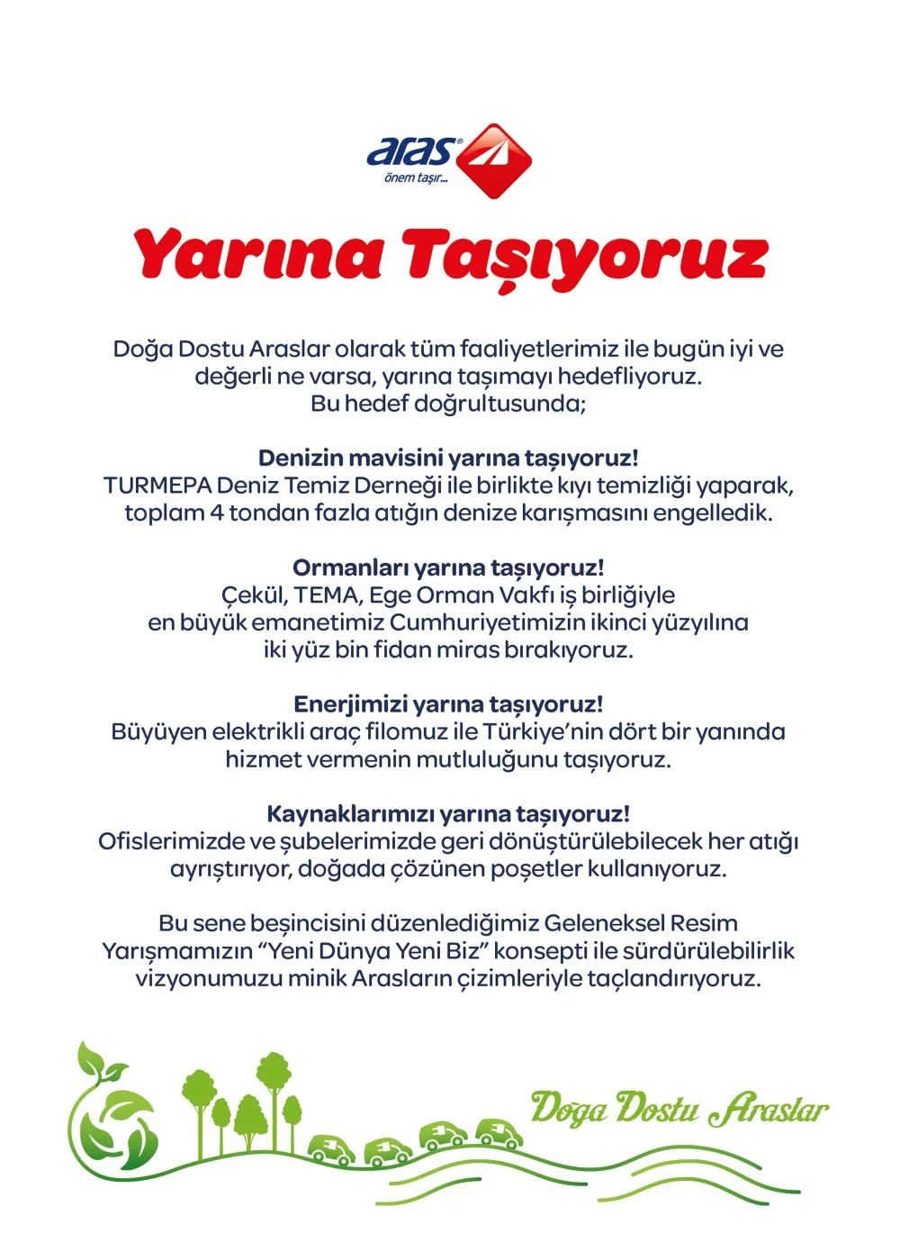 Aras Kargo, ‘Minik Araslar’ resim yarışmasının beşincisini gerçekleştirdi