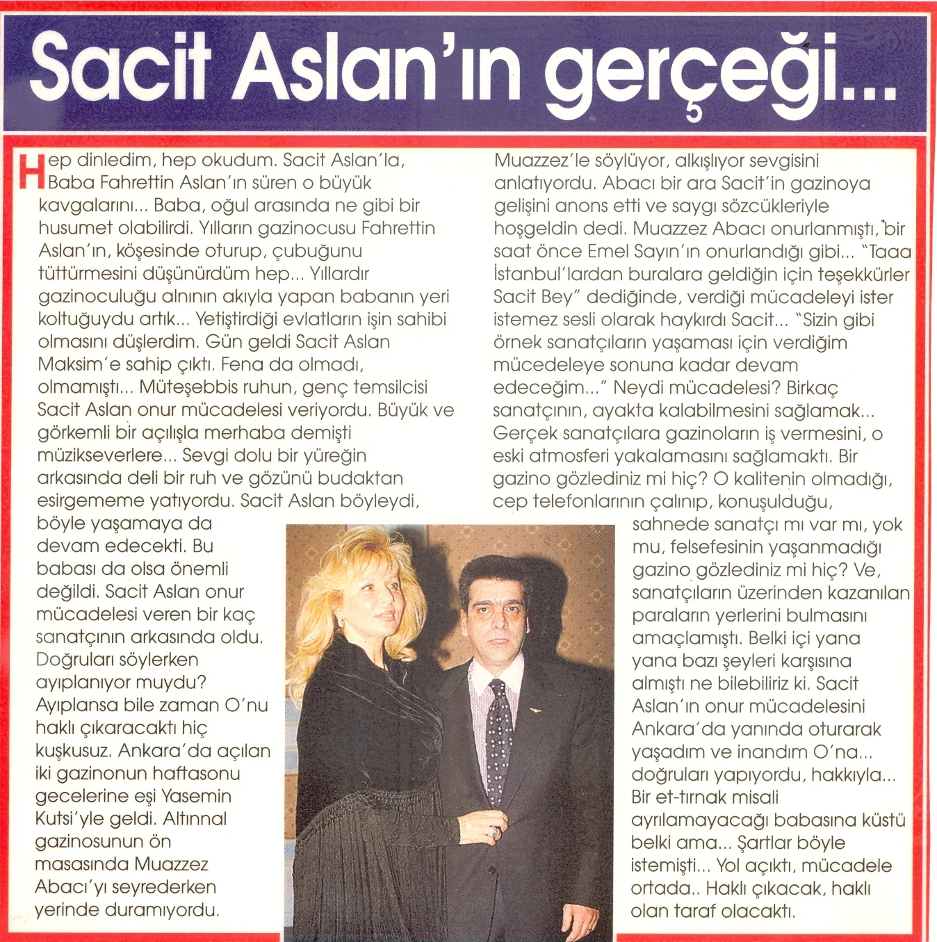 SACİT ASLAN GAZETE ARŞİVİ
